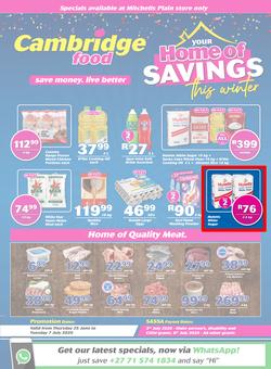 Cambridge Food Mitchells Plain : Home Of Savings (25 June - 7 July 2020), page 1