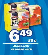Moir's Jelly Assorted-80g Each