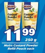 Moir's Custard Powder Refill Pouch-250g Each