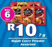 Rajah Curry Powder Assorted-6 x 7g