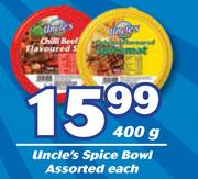 Uncle's Spice Bowl Assorted-400g Each