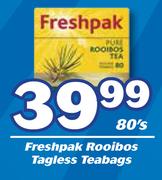 Freshpak Rooibos Tagless Teabags-80's