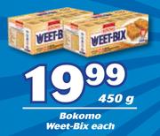 Bokomo Weet Bix-450g Each