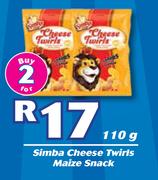 Simba Cheese Twirls Maize Snack-2 x 110g