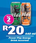 Power Play Energy Drink Assorted-2 x 440ml