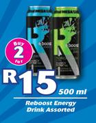 Reboost Energy Drink Assorted-2 x 500ml