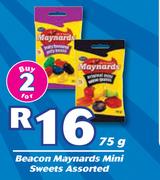 Beacon Maynards Mini Sweets Assorted-2 x 75g