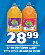 Elvin Delicious Dairy Smoothie Assorted-5Ltr Each