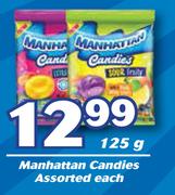 Manhattan Candies Assorted-125g Each