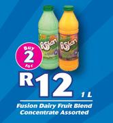 Fusion Dairy Fruit Blend Concentrate Assorted-2 x 1Ltr