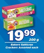 Bakers Salticrax Crackers Assorted-200g Each