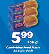 Cambridge Food Marie Biscuits-150g Each