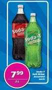 Soda-T Soft Drink Assorted-2Ltr Each