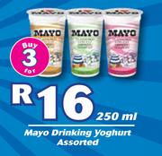 Mayo Drinking Yoghurt Assorted-3 x 250ml