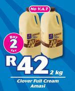 Clover Full Cream Amasi-2 x 2Kg