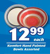 Komfort Hand Painted Bowls Assorted-Each