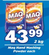 Maq Hand Washing Powder-2Kg Each