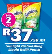 Sunlight Dishwashing Liquid Refill Pouch-2 x 750ml
