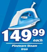 Pineware Steam Iron-Each