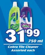 Cobra Tile Cleaner Assorted-750ml Each