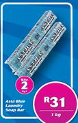 Asta Blue Laundry Soap Bar-2 x 1Kg