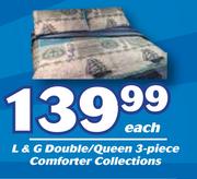 L & G Double/Queen 3 Piece Comforter Collections-Each
