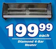 Diamond 4 Bar Heater-Each