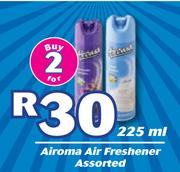 Airoma Air Freshener Assorted-2 x 225ml 
