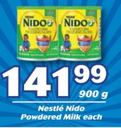 Nestle Nido Powdered Milk-900g Each