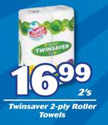 Twinsaver 2 Ply Roller Towels-2's