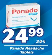 Panado Headache Tablets-24's