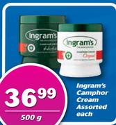 Ingram's Camphor Cream Assorted-500g Each