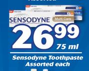 Sensodyne Toothpaste Assorted-75ml Each