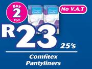 Comfitex Pantyliners 25's Pack-For 2