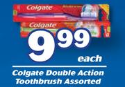 Colgate Double Action Toothbrush Assorted-Each