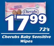 Cherubs Baby Sensitive Wipes-72's Pack