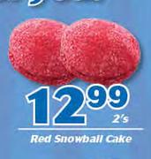 Red Snowball Cake-2's