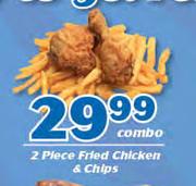 2 Piece Fried Chicken & Chips-Combo