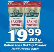 Robertsons Baking Powder Refill Pouch-200g Each