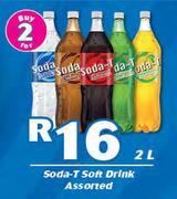 Soda-T Soft Drink Assorted-2x2Ltr