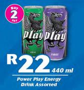 Power Play Energy Drink Assorted-2x440ml