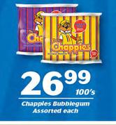 Chappies Bubblegum Assorted-100's Each