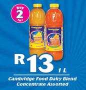 Cambridge Food Dairy Blend Concentrate Assorted-2x1Ltr