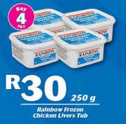 Rainbow Frozen Chicken Livers Tub-4x250g