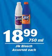 Jik Bleach Assorted-750ml Each
