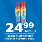 Pledge Multi Surface Cleaner Assorted-300ml Each
