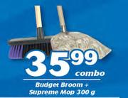 Budget Broom + Supreme Mop 300g-Combo