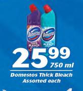 Domestos Thick Bleach Assorted-750ml Each