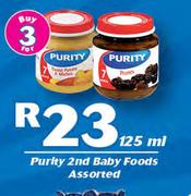 Purity 2nd Baby Foods Assorted-3x125ml