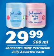 Johnson's Baby Petroleum Jelly Assorted-500ml Each